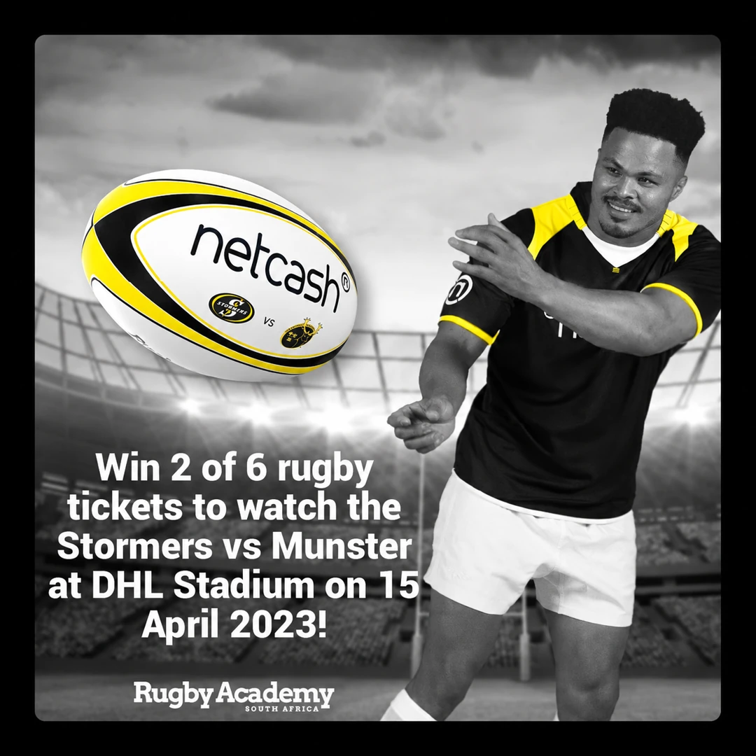 Netcash rugby ticket giveaway featuring the DHL Stormers